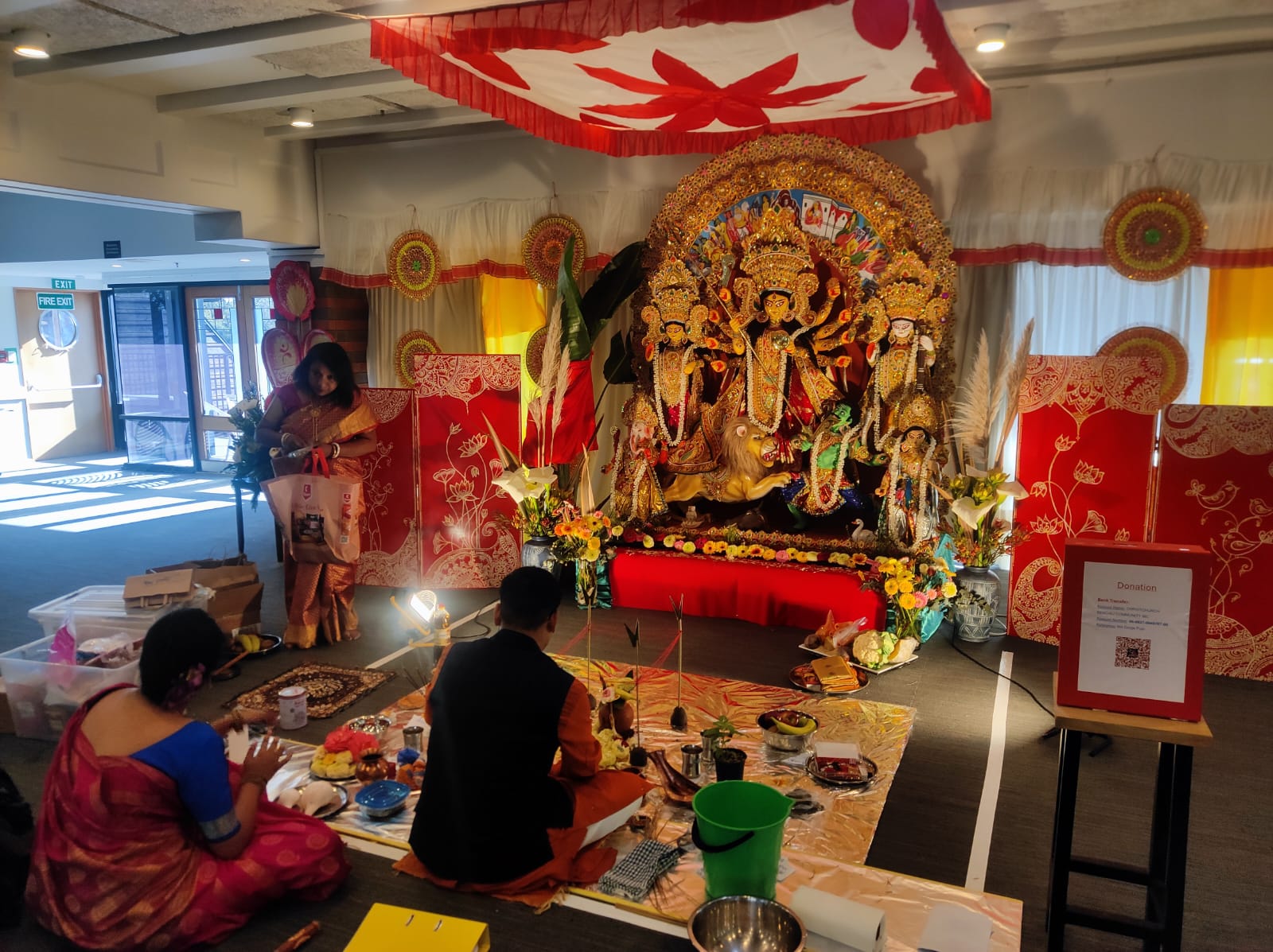 দূর প্রবাসে উৎসবের ঐক্য— নিউজিল্যান্ডে ক্রাইস্টচার্চ দুর্গাপূজা